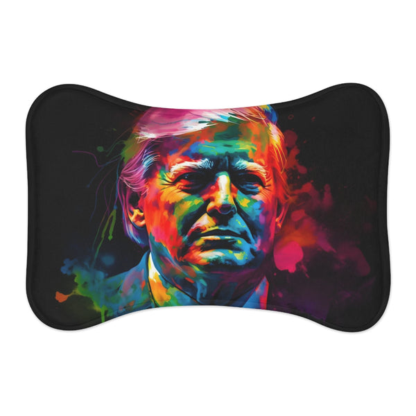 "Trump Neon Watercolor Pet Mat"