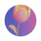 "Tulip Bloom Round Rug"
