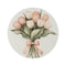 "Tulip Bouquet Round Rug: Hand-Drawn Elegance"