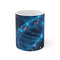 "Turquoise DNA Glass Coffee Mug"