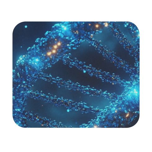 Turquoise Glass DNA Mouse Pad