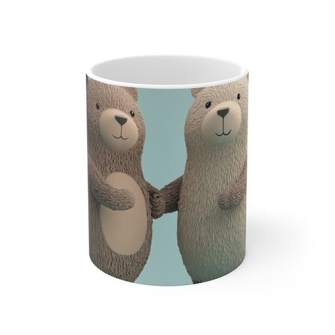 "Turquoise Sweet Bear Love Mug"