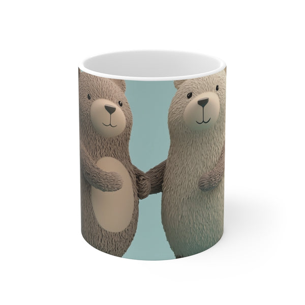 "Turquoise Sweet Bear Love Mug"