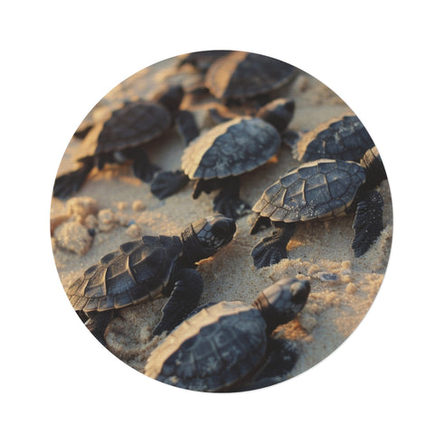 Turtle Beach Round Rug: Coastal Chic Essentials