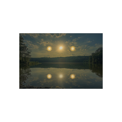 Twin Suns Reflect in Sky