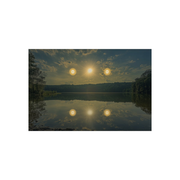 Twin Suns Reflect in Sky