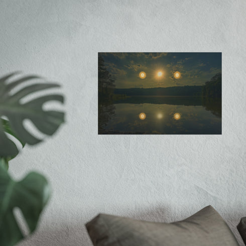 Twin Suns Reflect in Sky