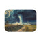 "Twisting Tornado Painted Bath Mat"