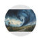 "Twisting Tornado Round Rug"