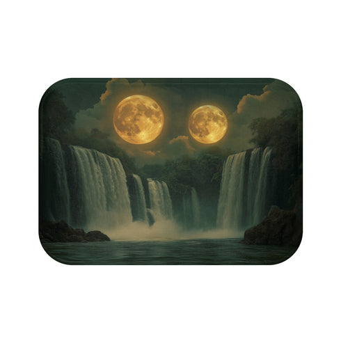"Two Moons Waterfall Eclipsing Bathmat"