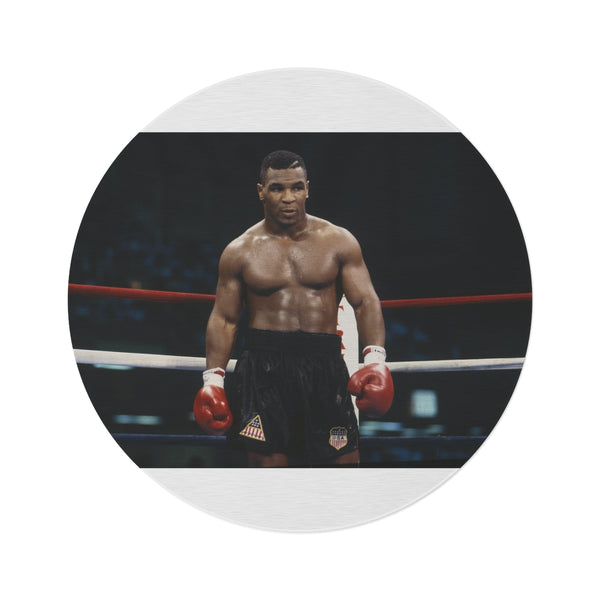 "Tyson Knockout Round Boxing Rug"
