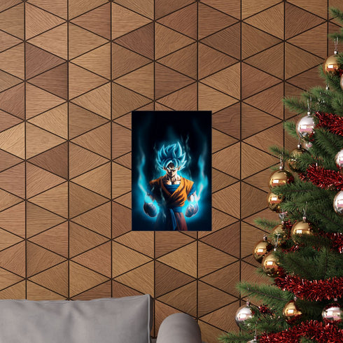Ultimate Power Unleashed Goku Ascends Poster 12"x18" Matte Paper Dragon Ball