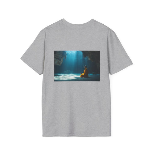 Underwater Cave Monk Meditation T-shirt