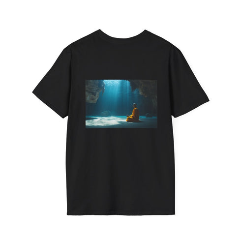 Underwater Cave Monk Meditation T-shirt