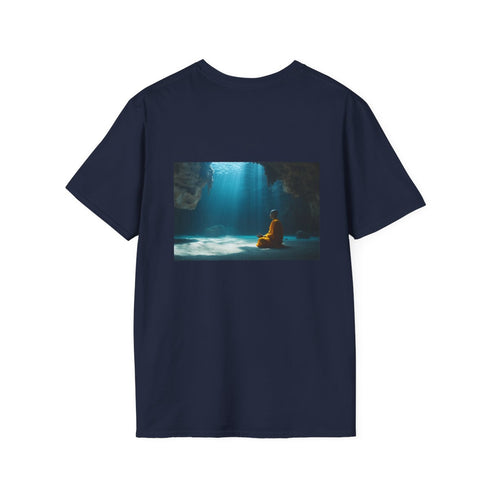 Underwater Cave Monk Meditation T-shirt