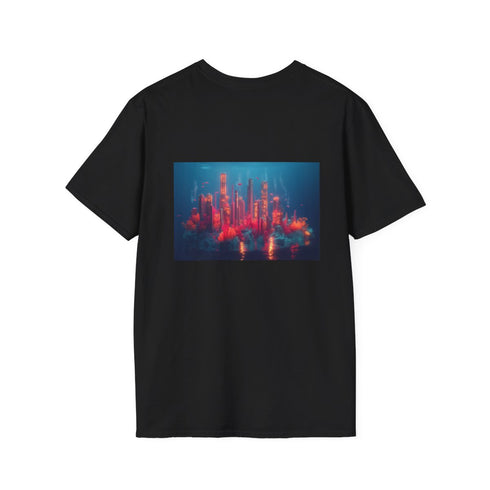 Underwater City Glowing Coral T-Shirt
