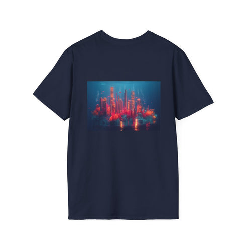 Underwater City Glowing Coral T-Shirt
