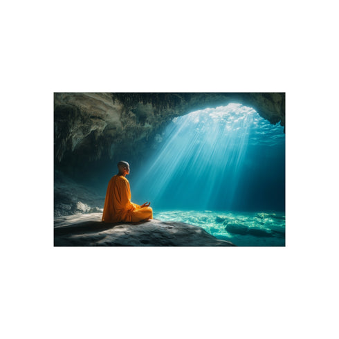 Underwater Meditation in Cave Serenity