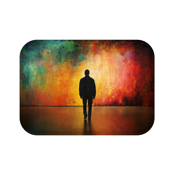 "Unique Artistic Bath Mat Decor"