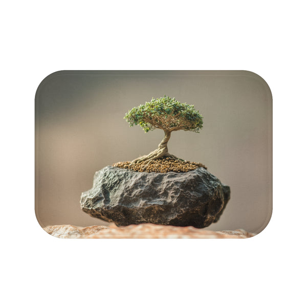 "Unique Bonsai Tree Bath Mat"