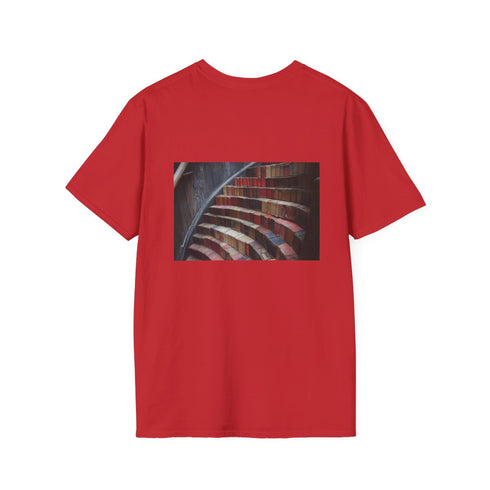 Unique Book Staircase Literary T Shirt
