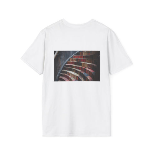 Unique Book Staircase Literary T Shirt