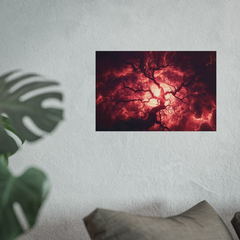 Unique Electric Tree Art Poster