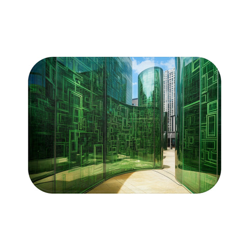 Unique Glass Maze Bath Mat