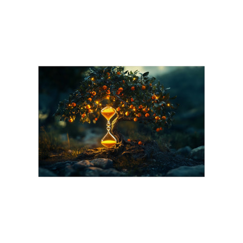 "Unique Glowing Fruit Tree Poster"