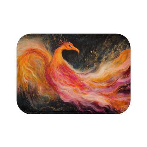 "Unique Phoenix Design Bath Mat"