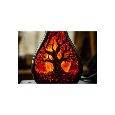 "Unique Tree of Life Lava Lamp"