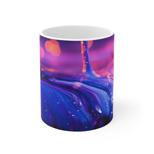 Universe Inspired Paint Drip Mug