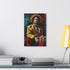 Vibrant Bruno Mars portrait canvas art for pop art lovers.