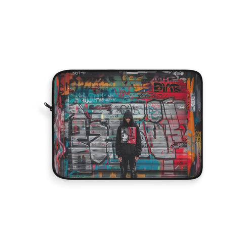 "Urban Chic Laptop Sleeve: Streetwear Typography"