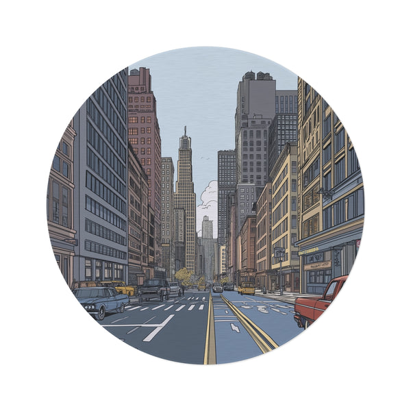 "Urban Chic Round Ware Rug"