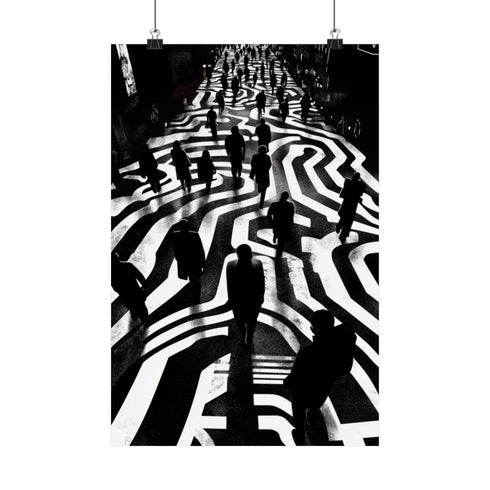 Urban Pedestrian Chaos From Above.