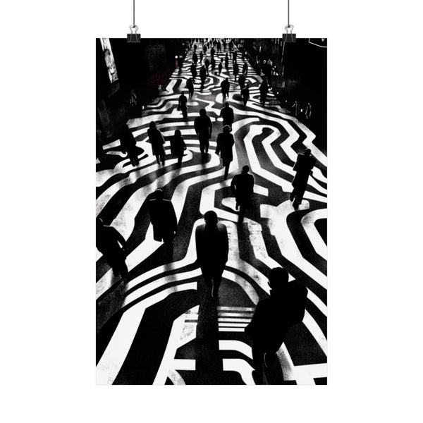 Urban Pedestrian Chaos From Above.