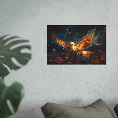 Urban Skyline with 23 Digital Phoenix