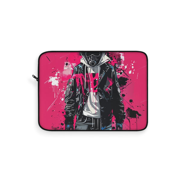 "Urban Typography Laptop Sleeve: Streetwise Style"