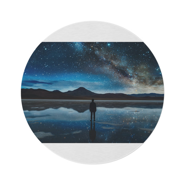 "Uyuni Mountain Magic Round Rug"