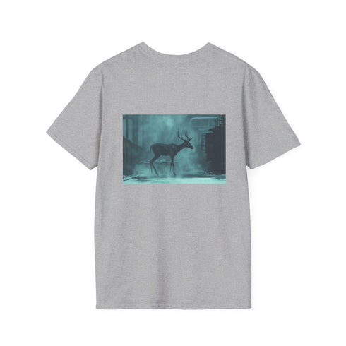 Vapor Cybernetic Deer T-Shirt Design