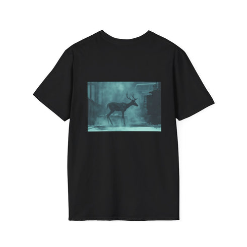 Vapor Cybernetic Deer T-Shirt Design