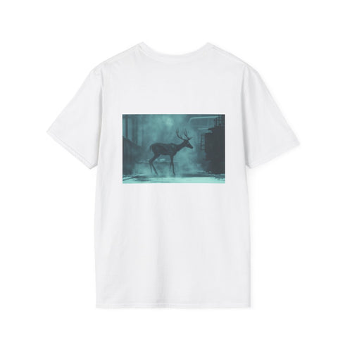 Vapor Cybernetic Deer T-Shirt Design