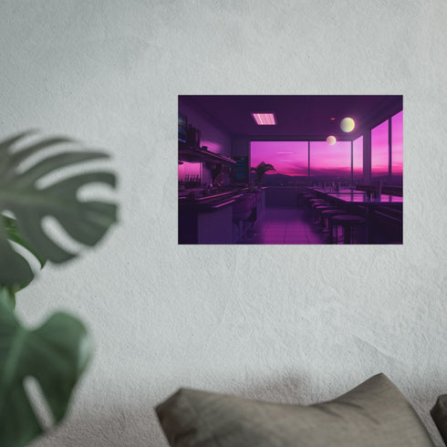 Vaporwave Diner Universe Edge Experience