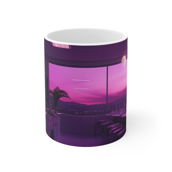 Vaporwave Universe Edge Diner Mug