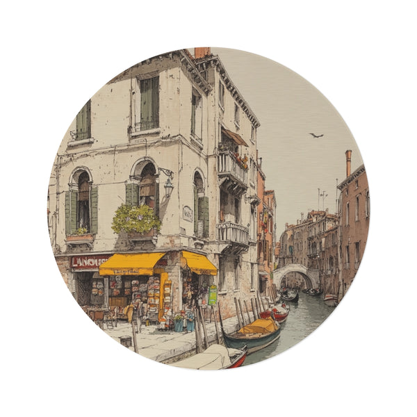 "Venetian Love Story Round Rug"