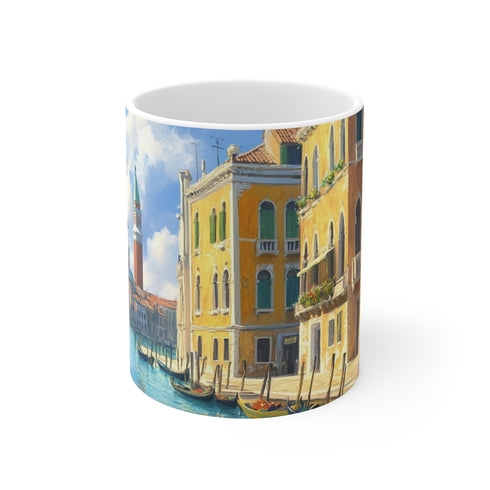 "Venice Main Square Mug: Sunny Splendor"