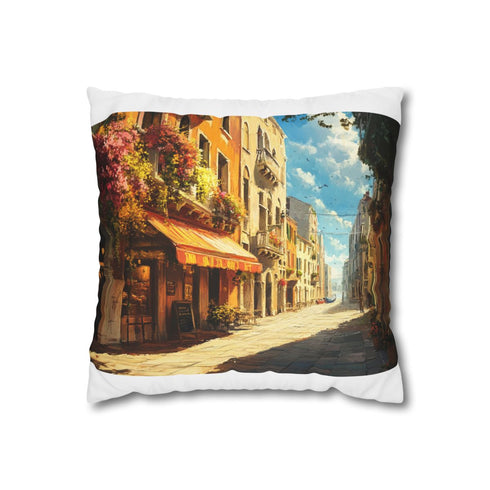 "Venice Main Square Pillowcase: Sunny Painting"