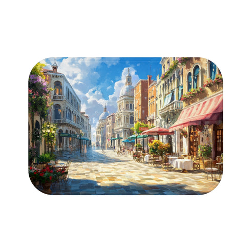 "Venice Square Inspired Bath Mat"