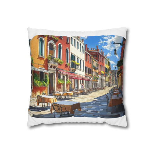 "Venice Square Painting Pillowcase"